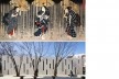 Museu de Arte Mizuta, marcas da chuva do ukyo-e de Utagawa Kuniyoshi servem de motivo para fachadas laterais, Josai International University, Sakado, Japão, 2008-2011, Studio Sumo<br />Imagem domínio público / Foto Daici Ano  [Studio Sumo]