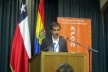 O Professor Marcelo Bernal na abertura do congresso<br />Foto Gabriela Celani 