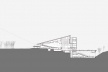 Complexo Teatro Castro Alves, corte geral do conjunto – o anexo como extensão dos espaços do TCA. Conexão vertical de integração completa, Salvador, 5º lugar concurso. GrupoSP e Núcleo Arquitetura, 2010<br />Desenho escritório 