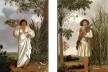 À esquerda, Mulher Mameluca, 1641, 271 x 170 cm; à direita, Homem Mestiço (ou Mulato), s.d., 274 x 170 cm<br />Imagem divulgação 