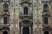 Duomo, detalhe da fachada, Milão, Itália<br />Foto Jeferson Francisco Selbach, janeiro 2018 