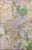 A maldição, papel, mapa de Roma, 57 x 40 cm. Jorge Macchi, 2003 [Jorge Macchi. Catálogo da 6ª Bienal do Mercosul]