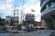 O novo e o antigo no Porto de Hamburgo<br />Foto Roberto Anderson Magalhães 