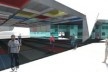 Grelhan de vidro colorido (a grelha de concreto sobre a praça de exposições)<br />Imagem dos autores do projeto 