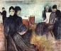 Morte no Quarto de Doente, Edvard Munch, 1893. Giz de cera e lápis s/ tela [XXIII Bienal Internacional de São Paulo]