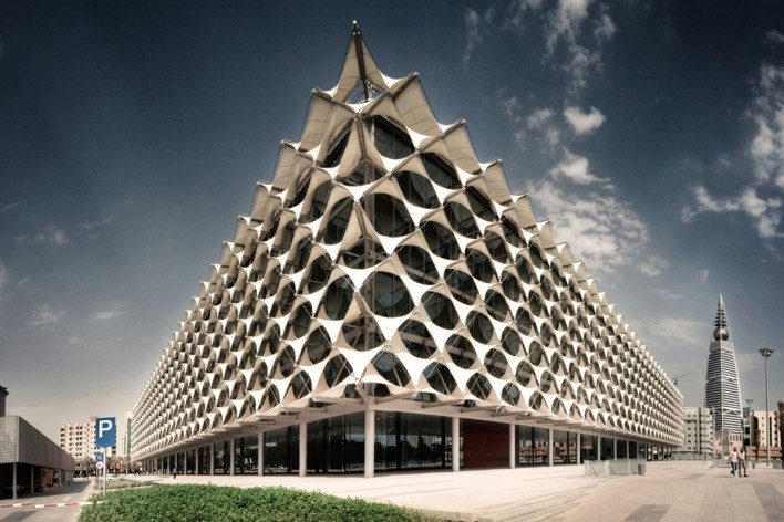 Biblioteca Nacional King Fahd. Escritório Gerber Architekten International
<br />Foto Andrew A. Shenouda 