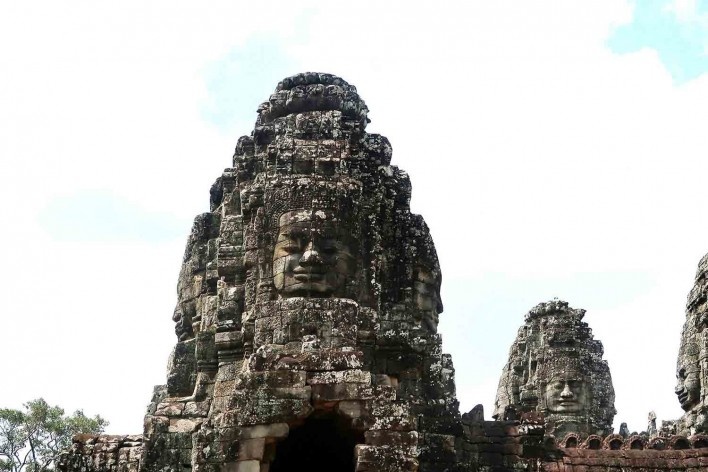 Angkor Thom, Templo de Bayon, Camboja<br />Foto Victor Hugo Mori 