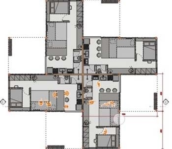 Casa Cata-Vento – moradia Tipo 2<br />Imagem do autor do projeto 