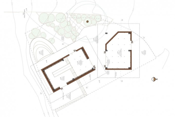 Planta - Pavilhão da arquitetura em terra<br />Desenho Abiola Akandé Yayi e Robert Soares 