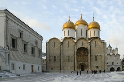 Praça das Catedrais, no interior do Kremlin
