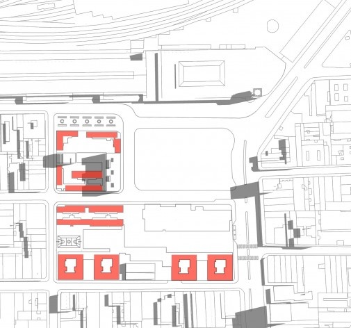 Complexo habitacional e cultural Júlio Prestes, São Paulo, arquitetos Mario Biselli e Arthur Katchborian<br />Diagrama 07: habitação 