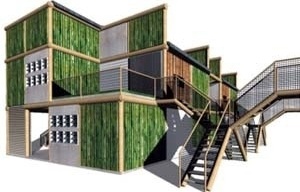 Casa com nichos – moradia Tipo 1<br />Imagem do autor do projeto 