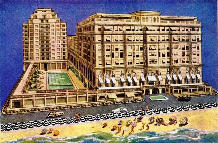 Copacabana Palace, desenho de divulgação publicitária