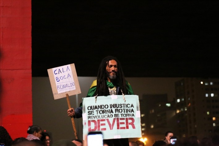 Manifestação popular em São Paulo<br />Foto Ed Reis 