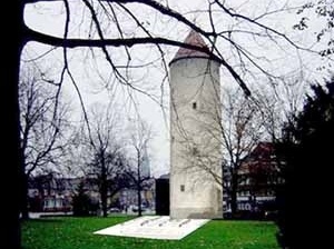 Torre Budden, em Münster. Foto atual<br />Imagem do autor do projeto 