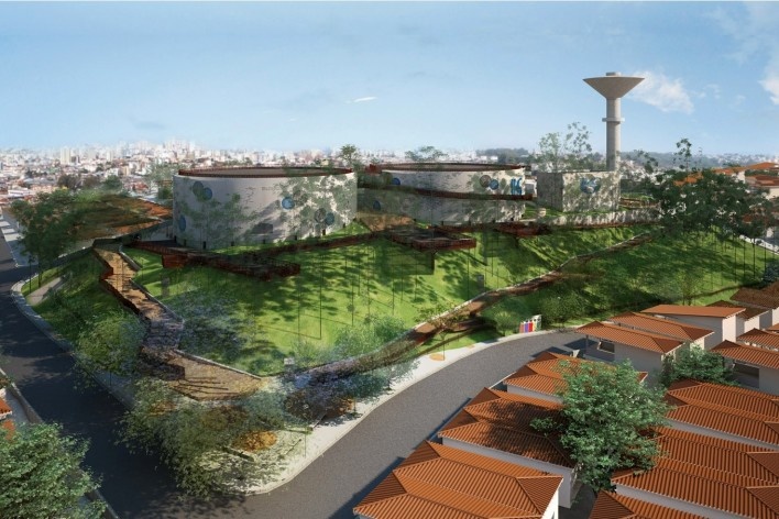 Parque Sabesp Butantã, perspectiva do projeto. Levisky arquitetos estratégia urbana<br />Imagem divulgação 