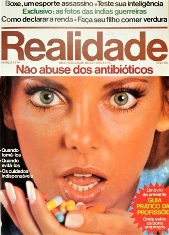 Capa da revista "Realidade", número com a reportagem da 3ª viagem ao Xingu, Valdir Zwetsch, 1972