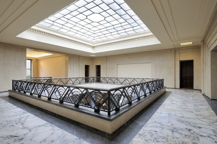 Vista da galeria superior (ver nota 6)<br />Foto Georges de Kinder  [Ma² - Metzger and Partners Architecture]