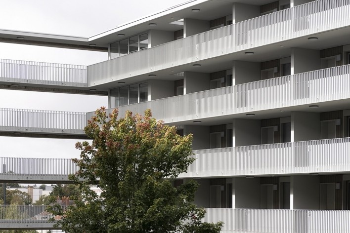 Bottière Chénaie, Nantes, France, 2019. Architects Kees Kaan, Vincent Panhuysen, Dikkie Scipio (authors) / Kaan Architecten<br />Foto/ photo Sebastian van Damme 