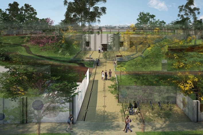 Parque Sabesp Mooca, perspectiva do projeto. Levisky arquitetos estratégia urbana<br />Imagem divulgação 
