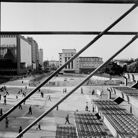 Cota 10, na praça XV, Rio de Janeiro, vista a partir da estrutura. Grua Arquitetos<br />Foto Rafael Salim 