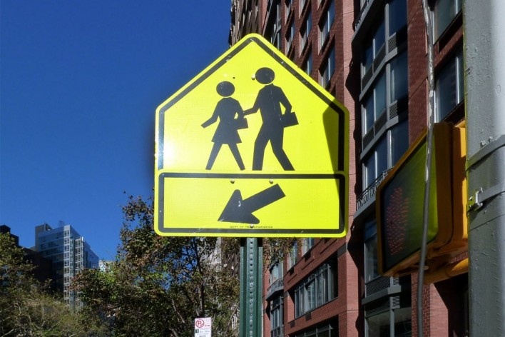 Placa em Nova York, EUA<br />Foto Michel Gorski 
