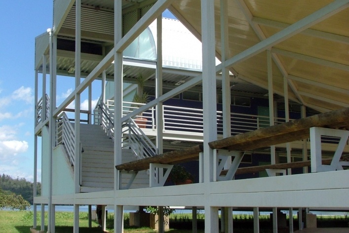 Campus Lagoa do Piau, vista da varanda do prédio A, Caratinga MG. Arquiteto Sylvio Emrich de Podestá, 2006<br />Foto divulgação 