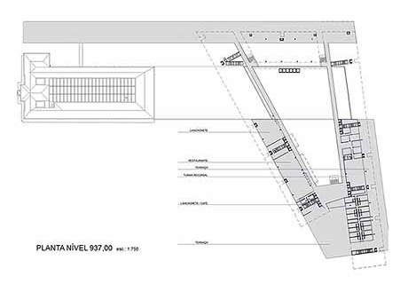 Planta nível 937,00<br />Imagem dos autores do projeto 