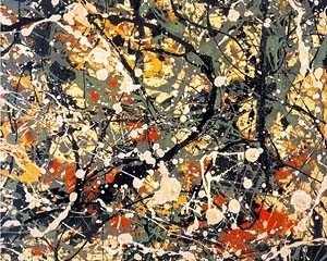 Pintura de Jackson Pollock<br />Imagem do autor do projeto 
