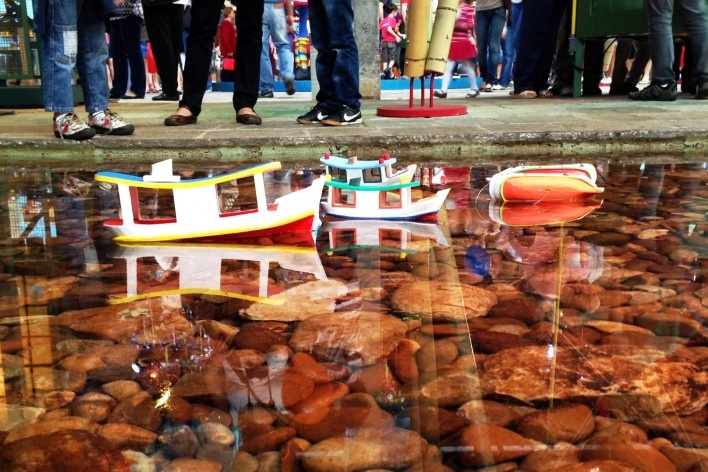 Exposição "Mais de Mil Brinquedos para a Criança Brasileira", Sesc Pompeia, de 9 de julho de 2013 a 2 de fevereiro de 2014<br />Foto Caio Romano Guerra 
