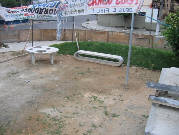 Vista do Playground em construção<br />Imagem dos autores do projeto 