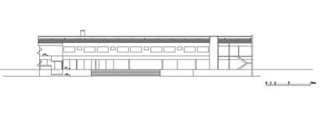 Corte longitudinal – o corte mostra o térreo livre e as janelas corridas que possibilitam ventilação cruzada nas habitações<br />Imagem dos autores do projeto 