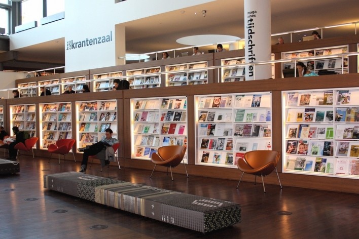 Public Library Amsterdam, Netherlands. Jo Coenen & Co Architekten. 2007<br />foto divulgação 