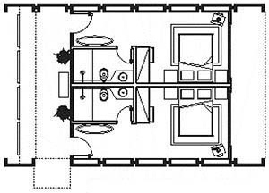 Planta unidade 1<br />Imagem do autor do projeto 