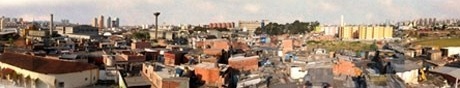 Foto panorâmica da favela<br />Imagem dos autores do projeto 