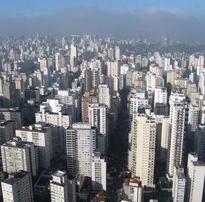 Vista aérea de São Paulo<br />Foto Geraldo Nunes 
