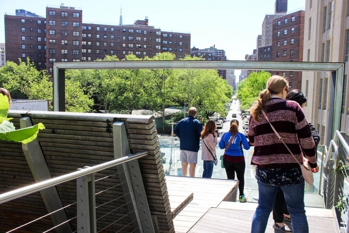 High Line, mirante, Nova York, 23 maio 2015<br />Foto Sarah Suassuna 