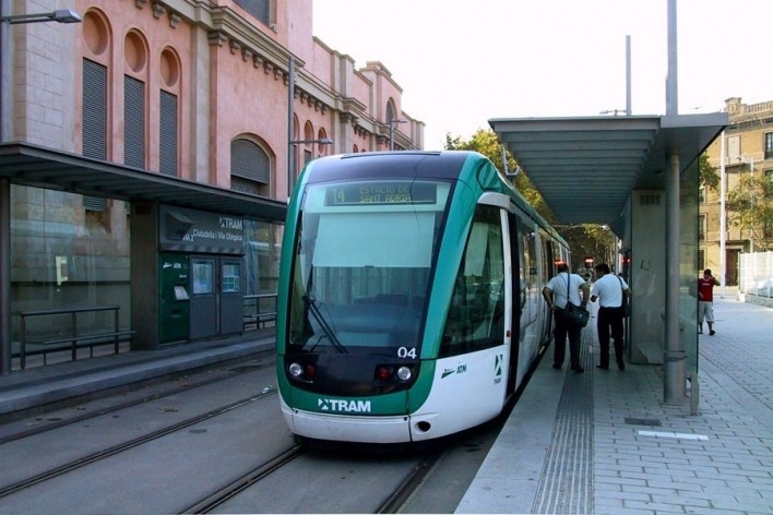 Tram, Barcelona, Espanha<br />Foto Abilio Guerra 