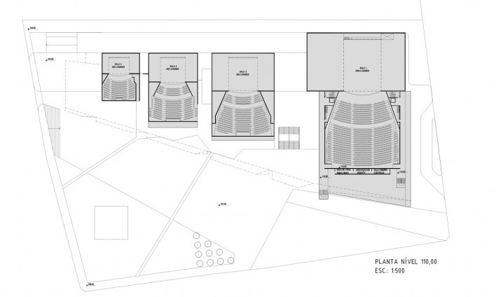 Planta nível 110,00<br />Imagem dos autores do projeto 