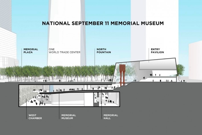 The 9/11 Memorial Museum, New York. Building Program diagram<br />Davis Brody Bond Architects and Planners 