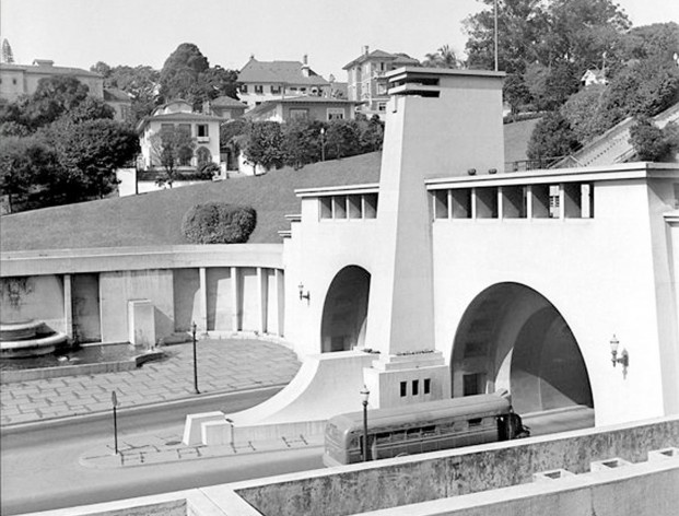 Complexo do túnel 9 de julho, década de 1940. <br />Acervo MM18 Arquitetos 