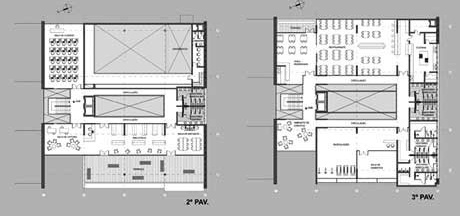 Planta 2º e 3º pavimentos<br />Imagem do autor do projeto 