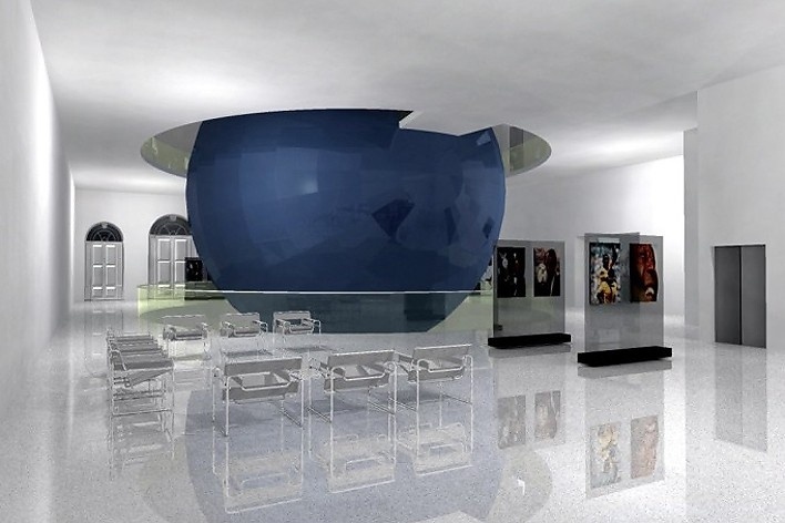 Museu Pelé, interiores. Arquiteto Ney Caldatto e equipe [Arquivo Ney Caldatto]