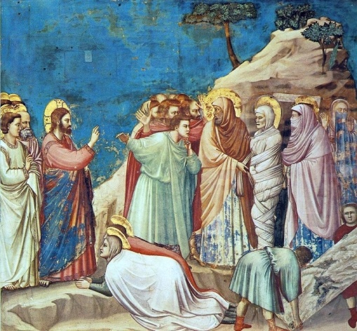 Vida de Cristo, Ressurreição de Lázaro (1267-1337)<br />Giotto 