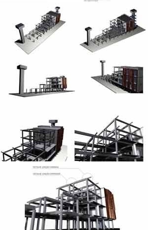 Perspectiva eletrônica - montagem
  	  	 <br />Imagem dos autores do projeto 