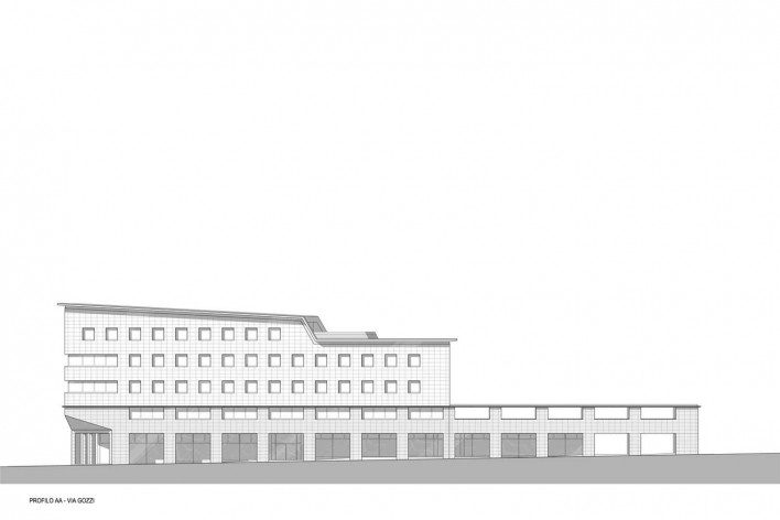 Profile A - Office Building and Parking Garage in Padua<br />Valle Architetti 