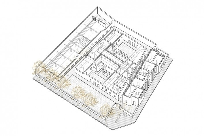 El Roser Social Centre in Reus, Tarragona, Spain, 2022. Architects Josep Ferrando, David Recio, Xavi Gallego (authors) / Josep Ferrando Architecture and Gallego Arquitectura<br />Imagen divulgación/disclosure image  [Ferrando Architecture/Gallego Arquitectura]