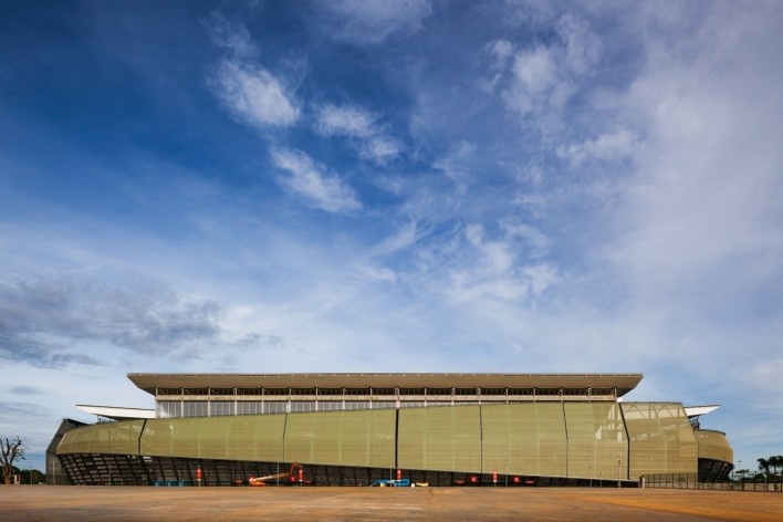GCP Arquitetos, Arena Multiuso Governador José Fragelli, Cuiabá, 2014<br />Foto Nelson Kon 