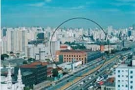 Foto do local, com edifícios a preservar<br />Imagem do autor do projeto 