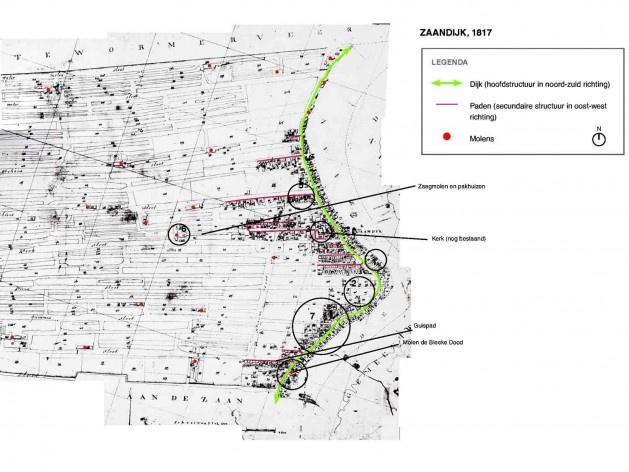 Quadro explicativo com a visão urbana para o futuro desenvolvimento do Zaanse Schans<br />Projeto SteenhuisMeurs BV 
